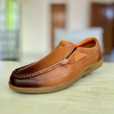 Genuine Bull Leather Casual Shoes